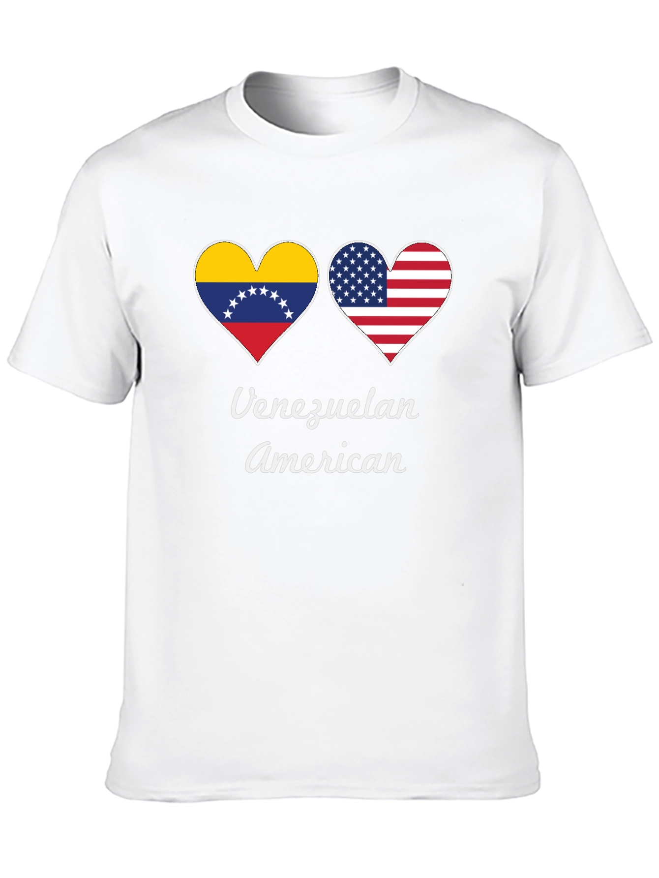 Venezuelan American Heart Flag T-Shirt