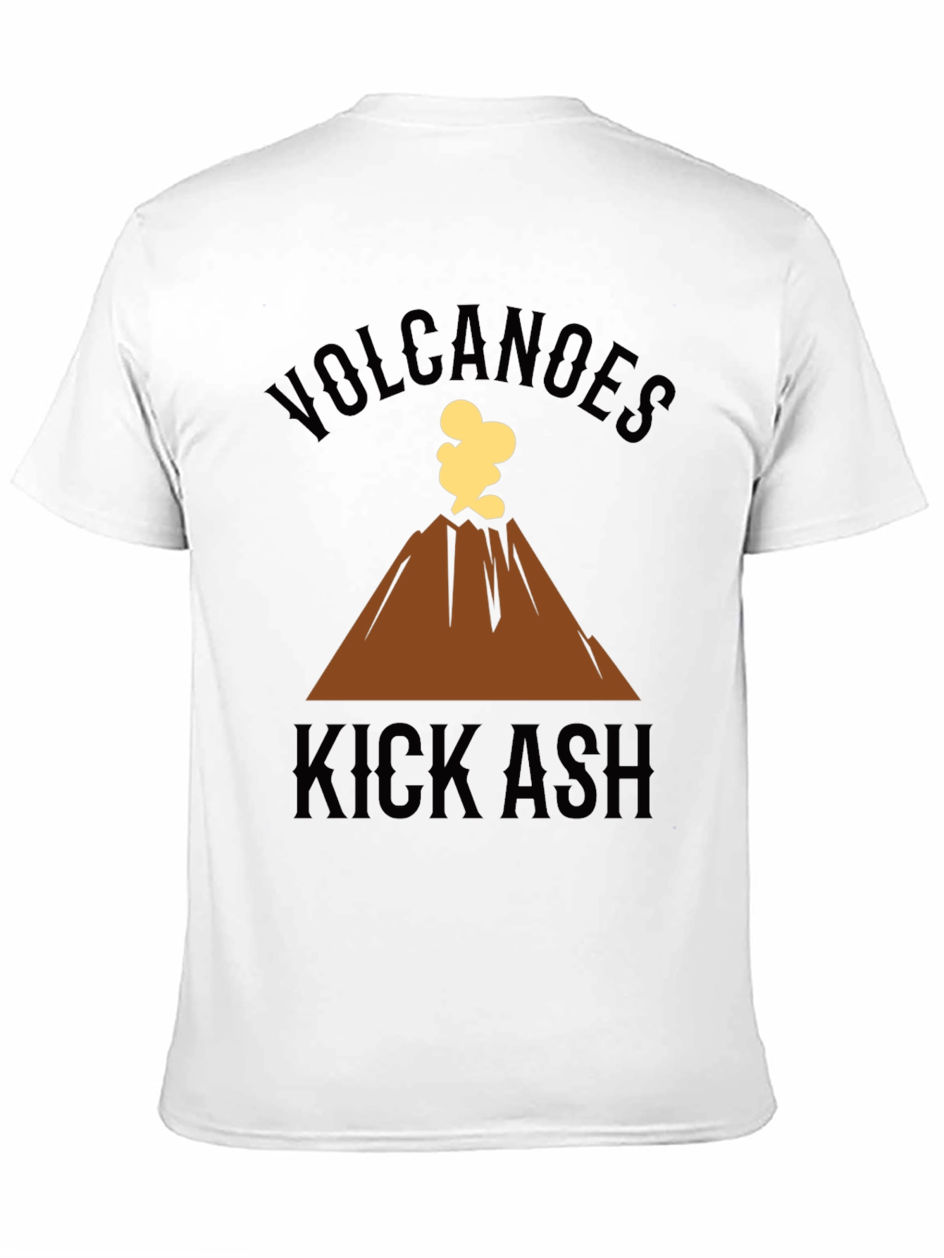 Volcanoes Kick Ash Graphic Tee - Black