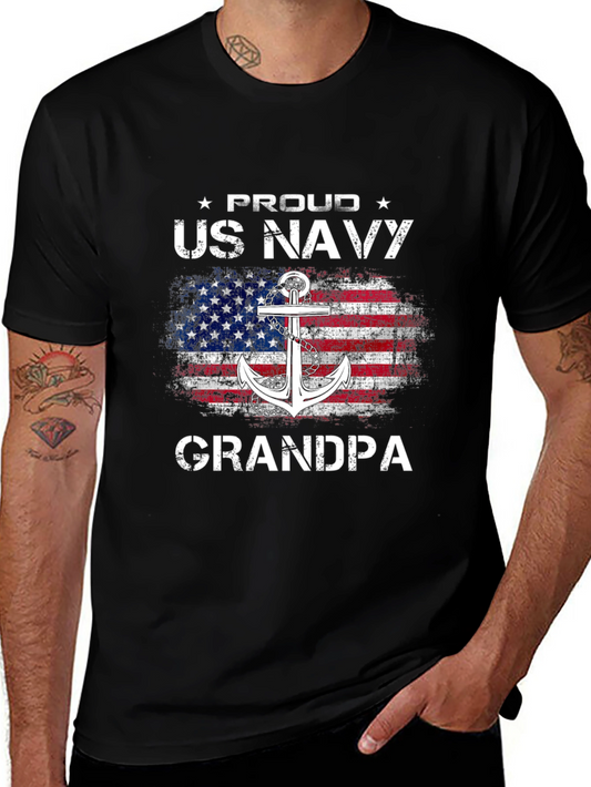 Proud US Navy Grandpa T-Shirt