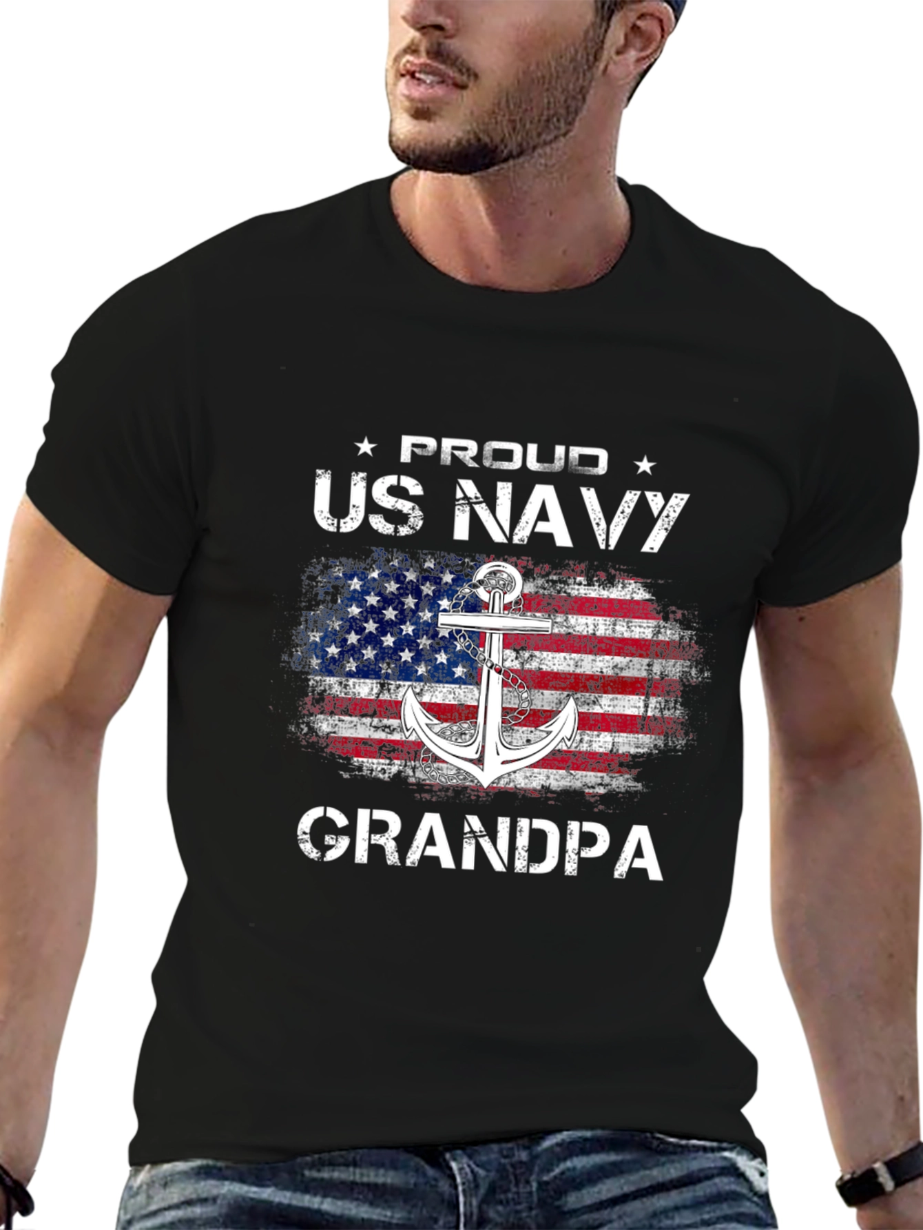Proud US Navy Grandpa T-Shirt
