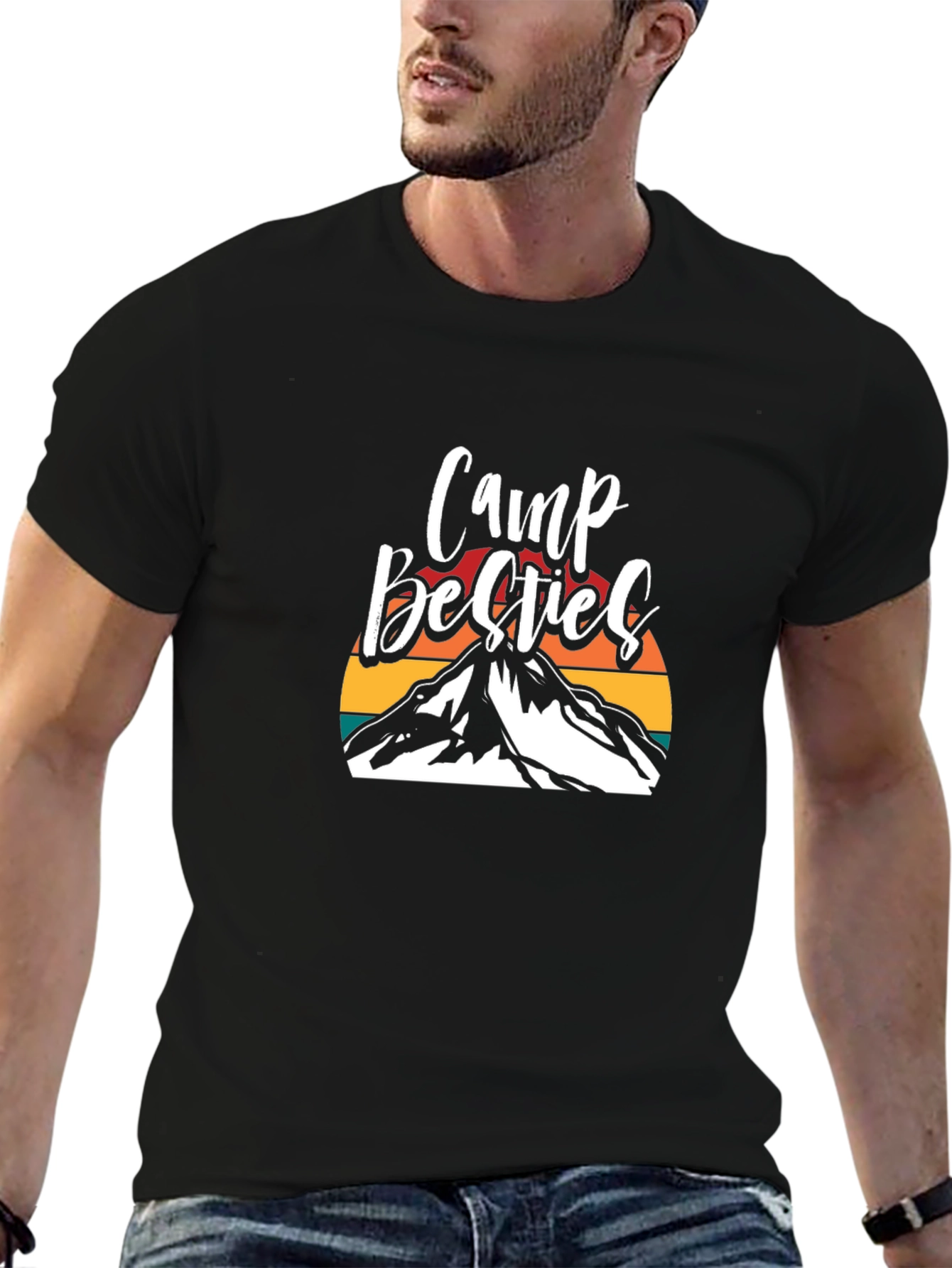 Camp Besties Graphic Tee - Outdoor Adventure Shirt