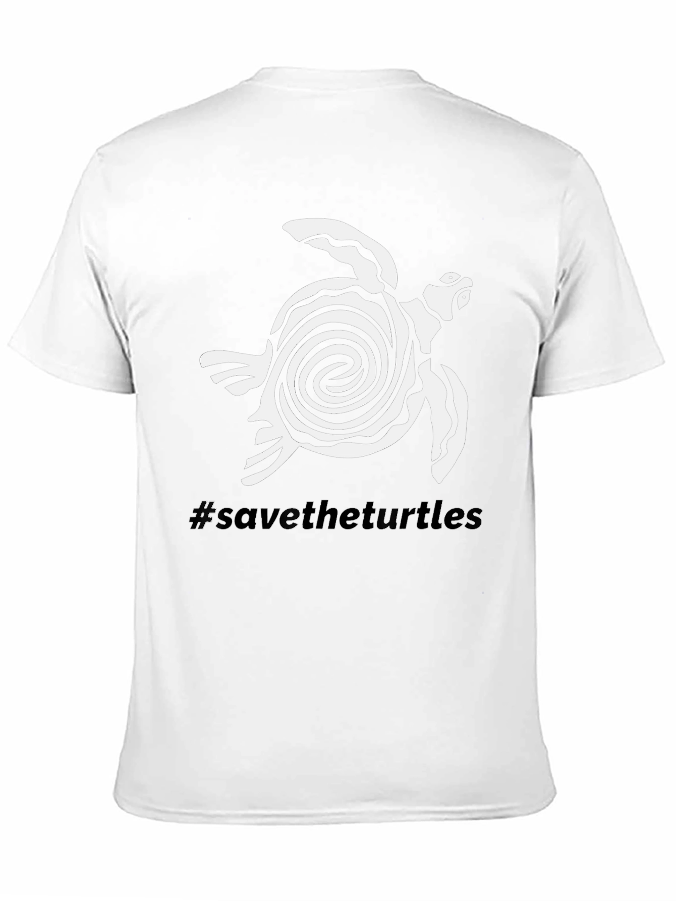 Save the Turtles T-Shirt: Spiral Turtle Design