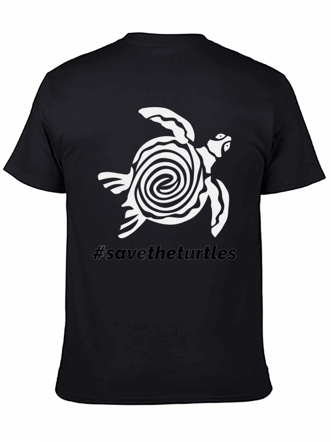 Save the Turtles T-Shirt: Spiral Turtle Design