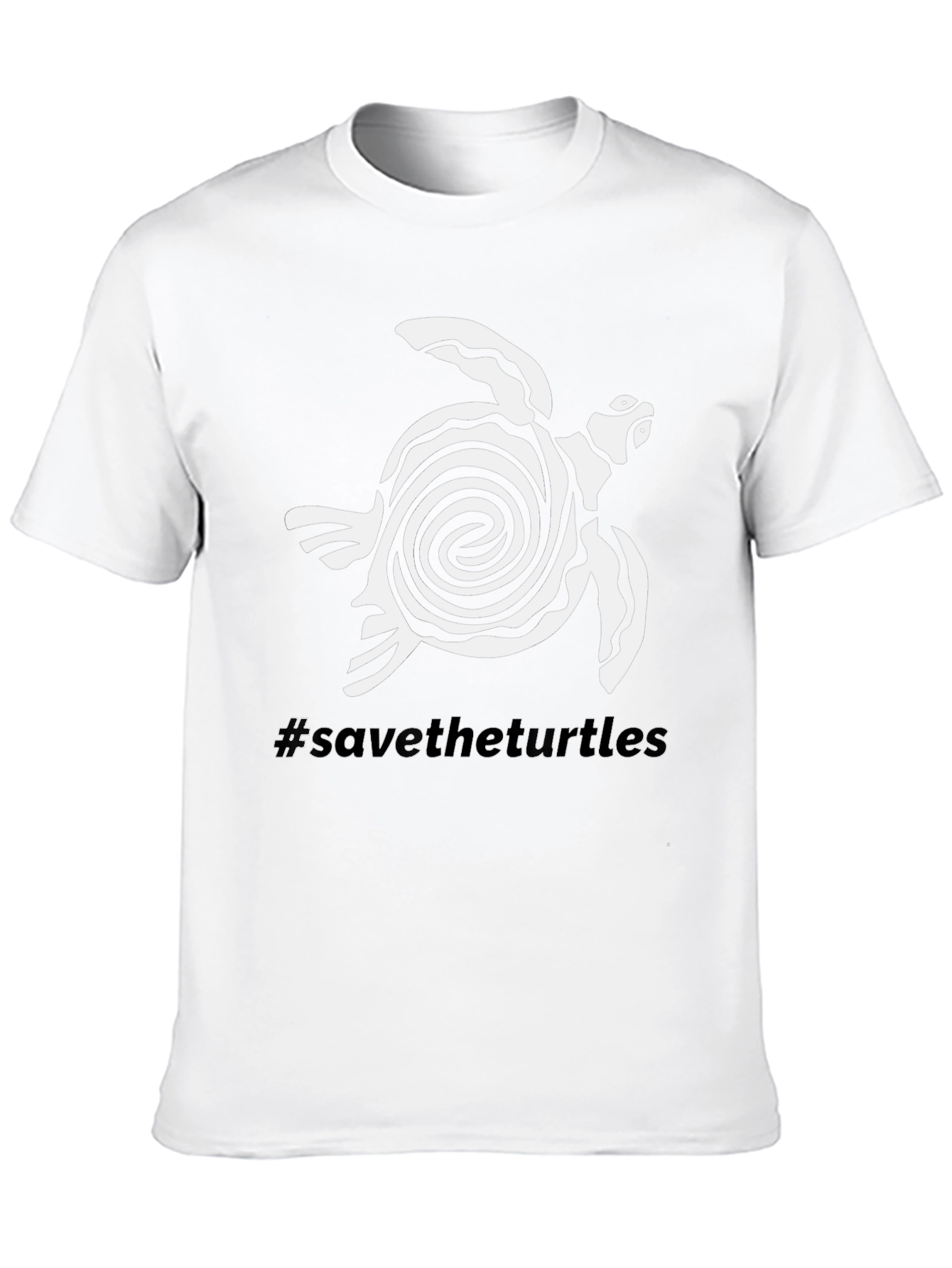 Save the Turtles T-Shirt: Spiral Turtle Design