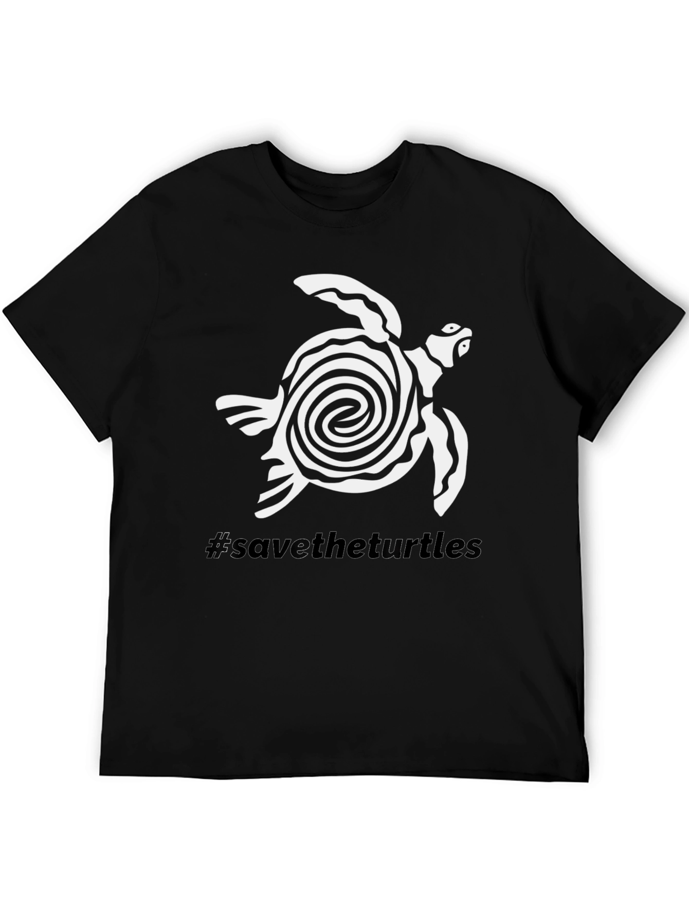 Save the Turtles T-Shirt: Spiral Turtle Design