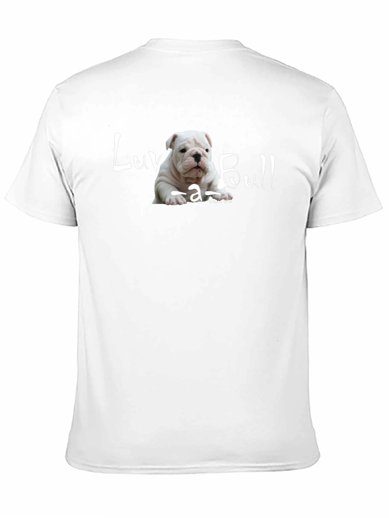 Luv-a-Bull Bulldog Puppy Black T-Shirt