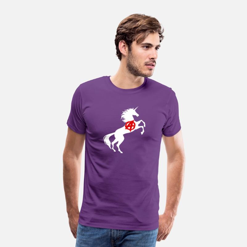 Unicorn Anarchy Symbol T-Shirt Anarchism Magical