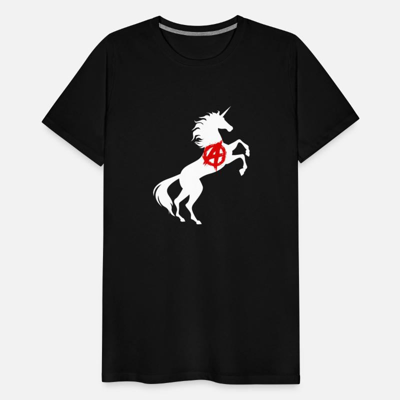 Unicorn Anarchy Symbol T-Shirt Anarchism Magical