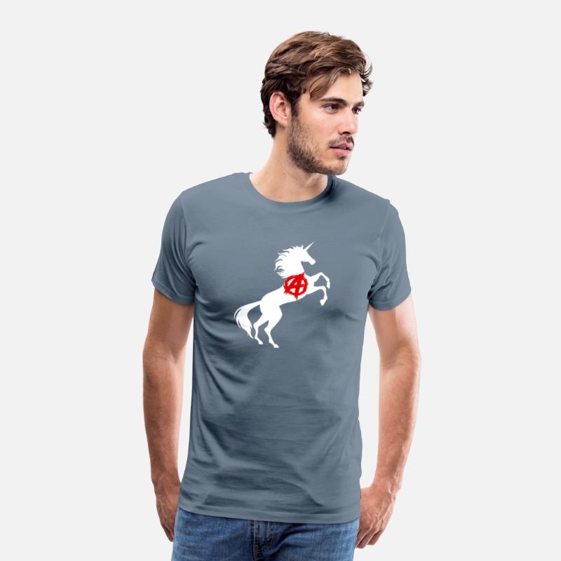 Unicorn Anarchy Symbol T-Shirt Anarchism Magical