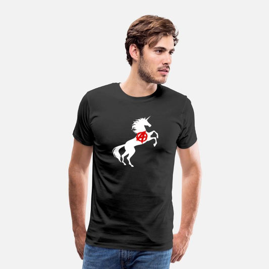 Unicorn Anarchy Symbol T-Shirt Anarchism Magical