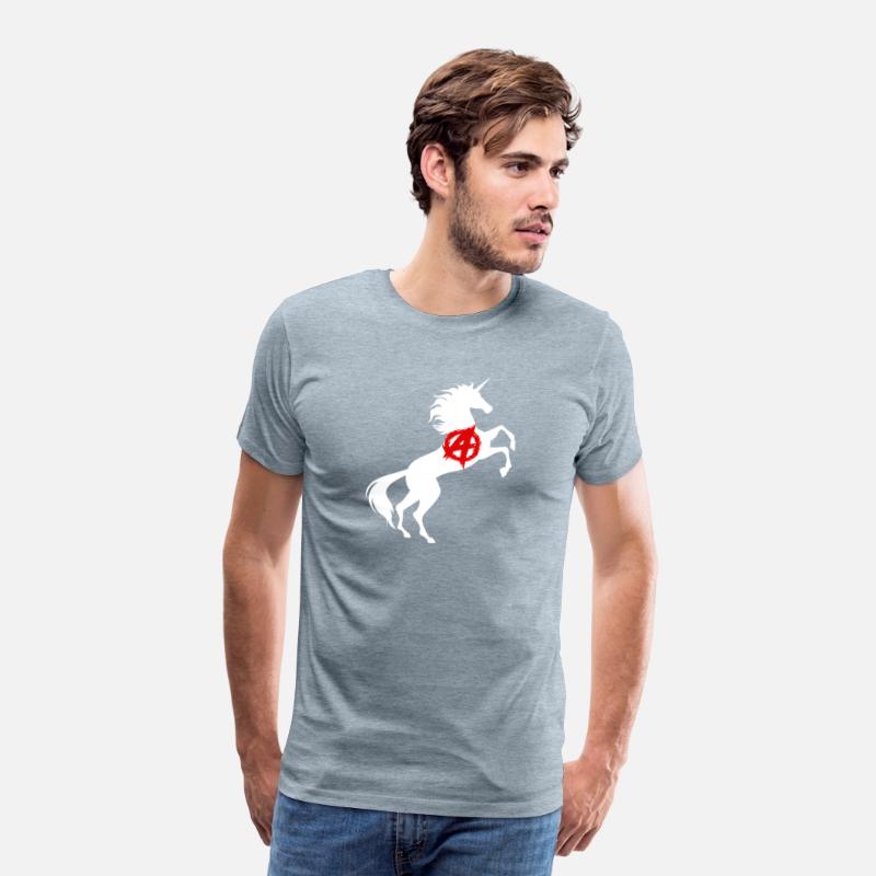 Unicorn Anarchy Symbol T-Shirt Anarchism Magical