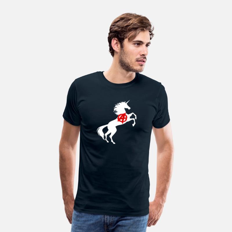 Unicorn Anarchy Symbol T-Shirt Anarchism Magical