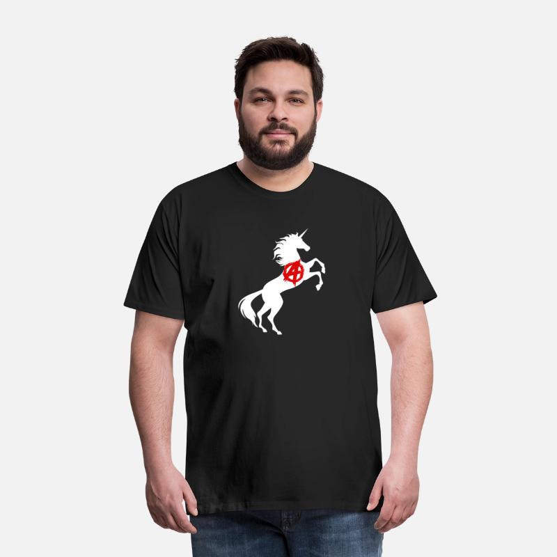 Unicorn Anarchy Symbol T-Shirt Anarchism Magical
