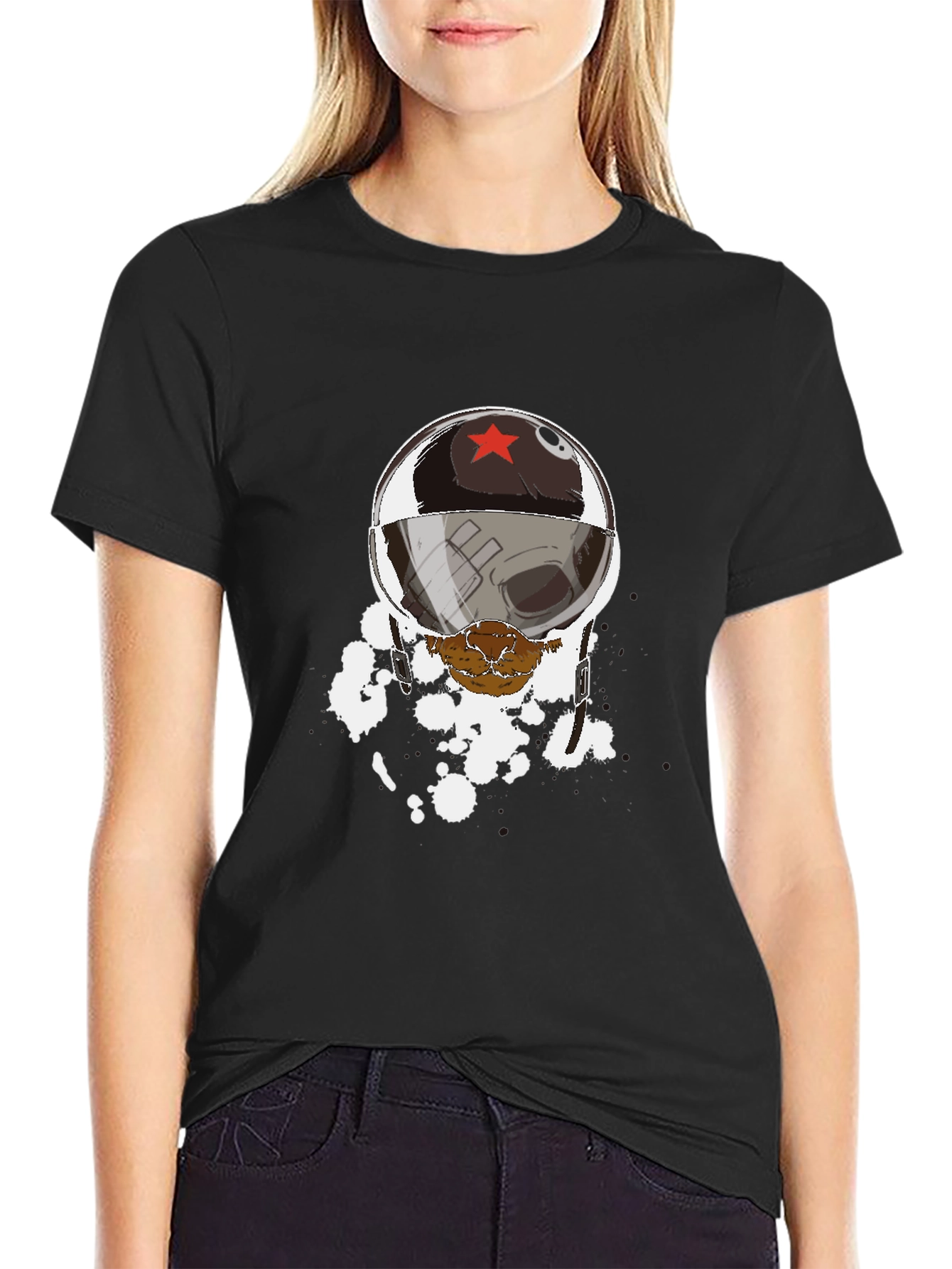 Helmet Skull Graphic Tee