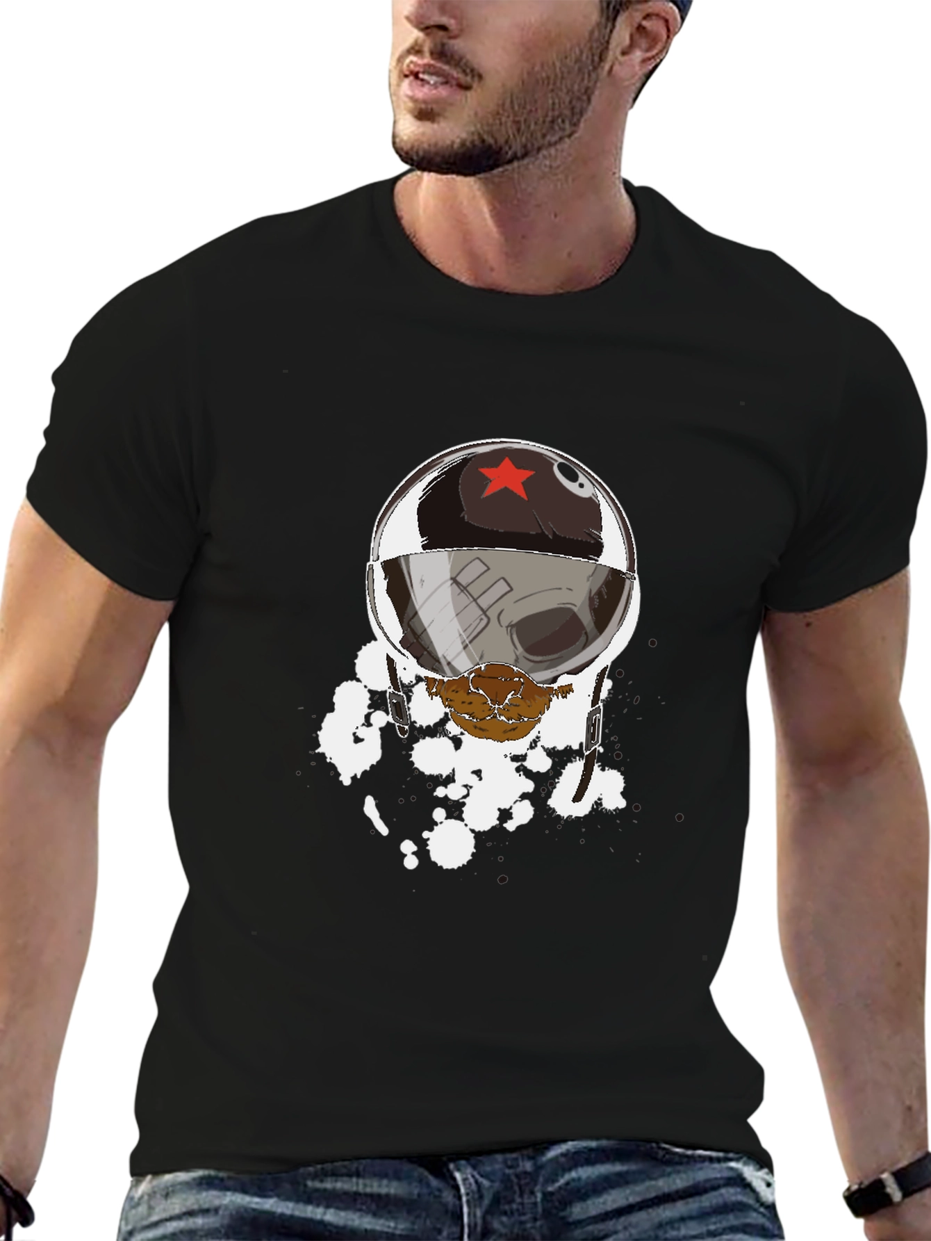 Helmet Skull Graphic Tee