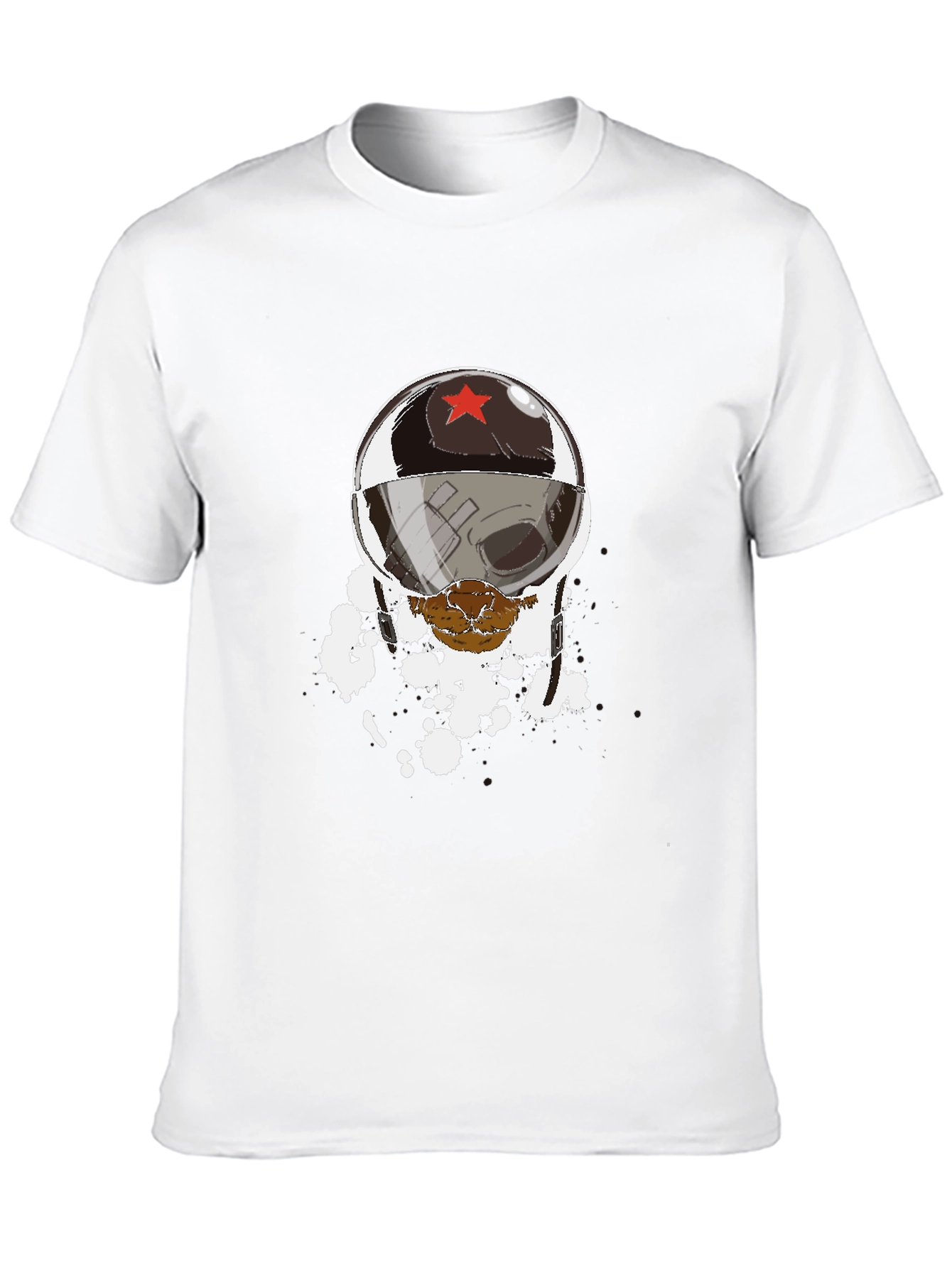 Helmet Skull Graphic Tee