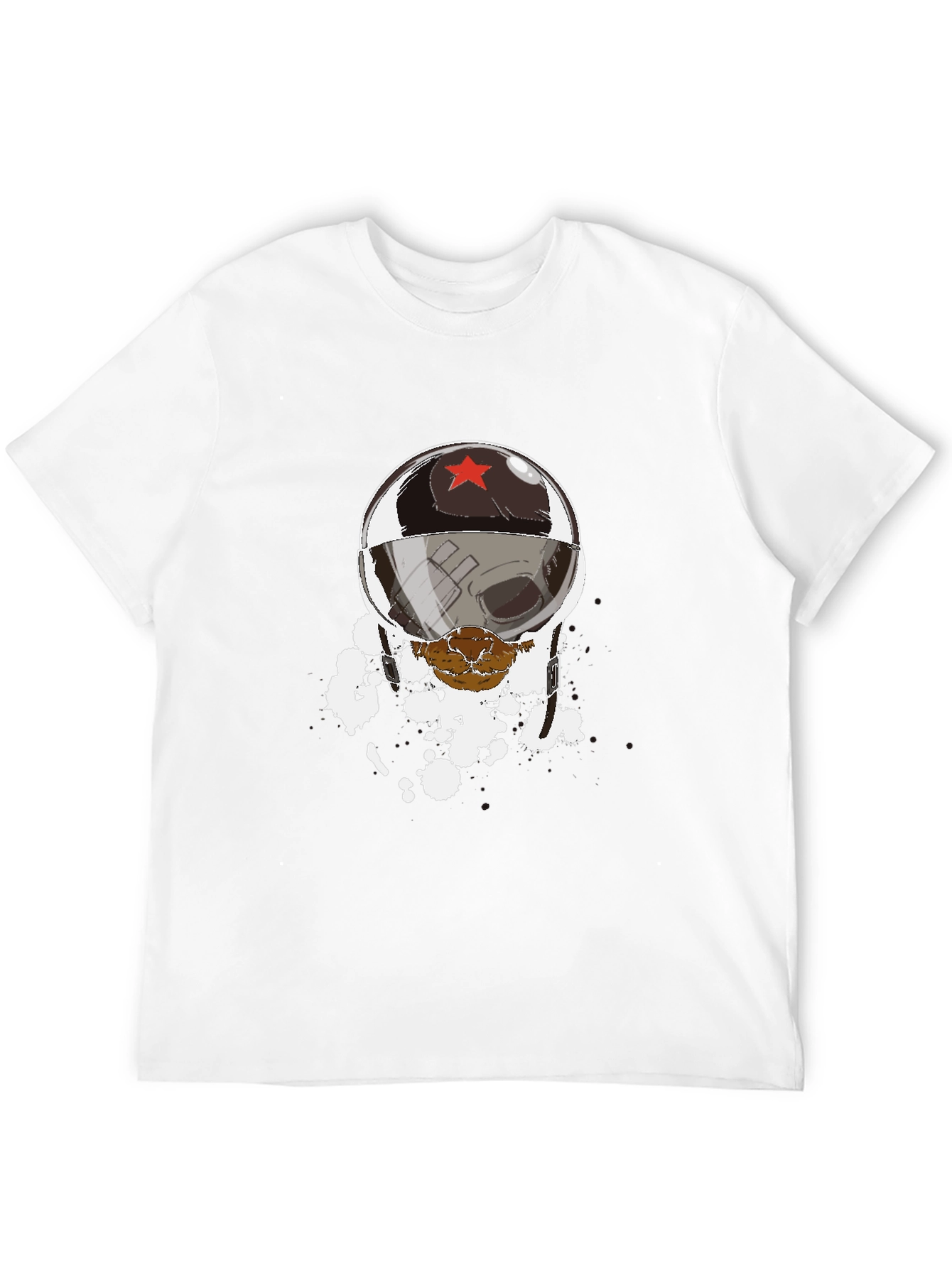 Helmet Skull Graphic Tee