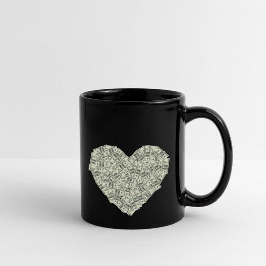 US dollar heart shape, love money