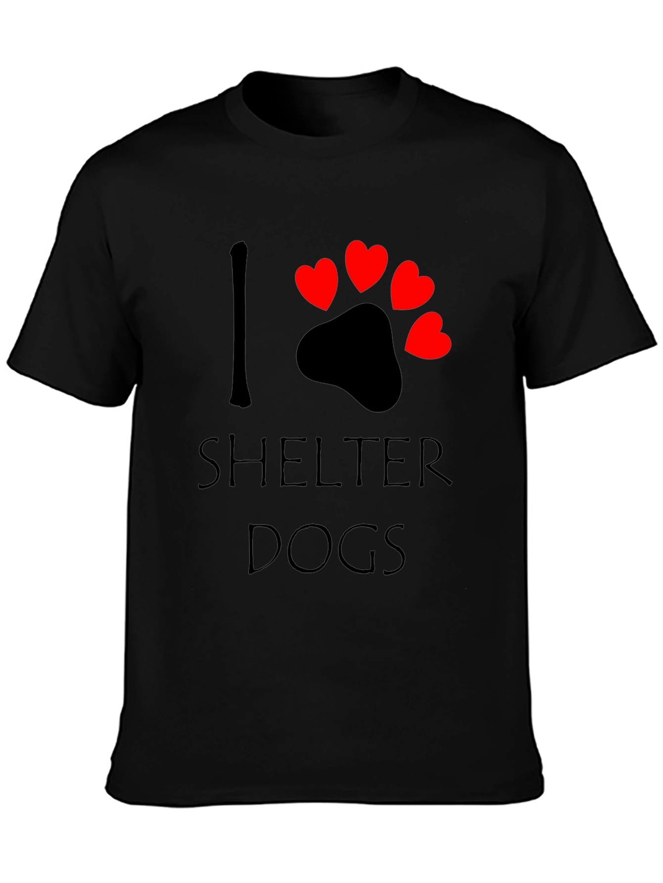 I Love Shelter Dogs T-Shirt – Rescue Dog Lover Graphic Tee Gift
