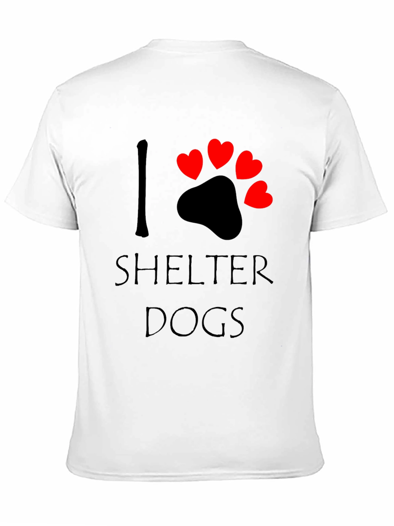 I Love Shelter Dogs T-Shirt – Rescue Dog Lover Graphic Tee Gift