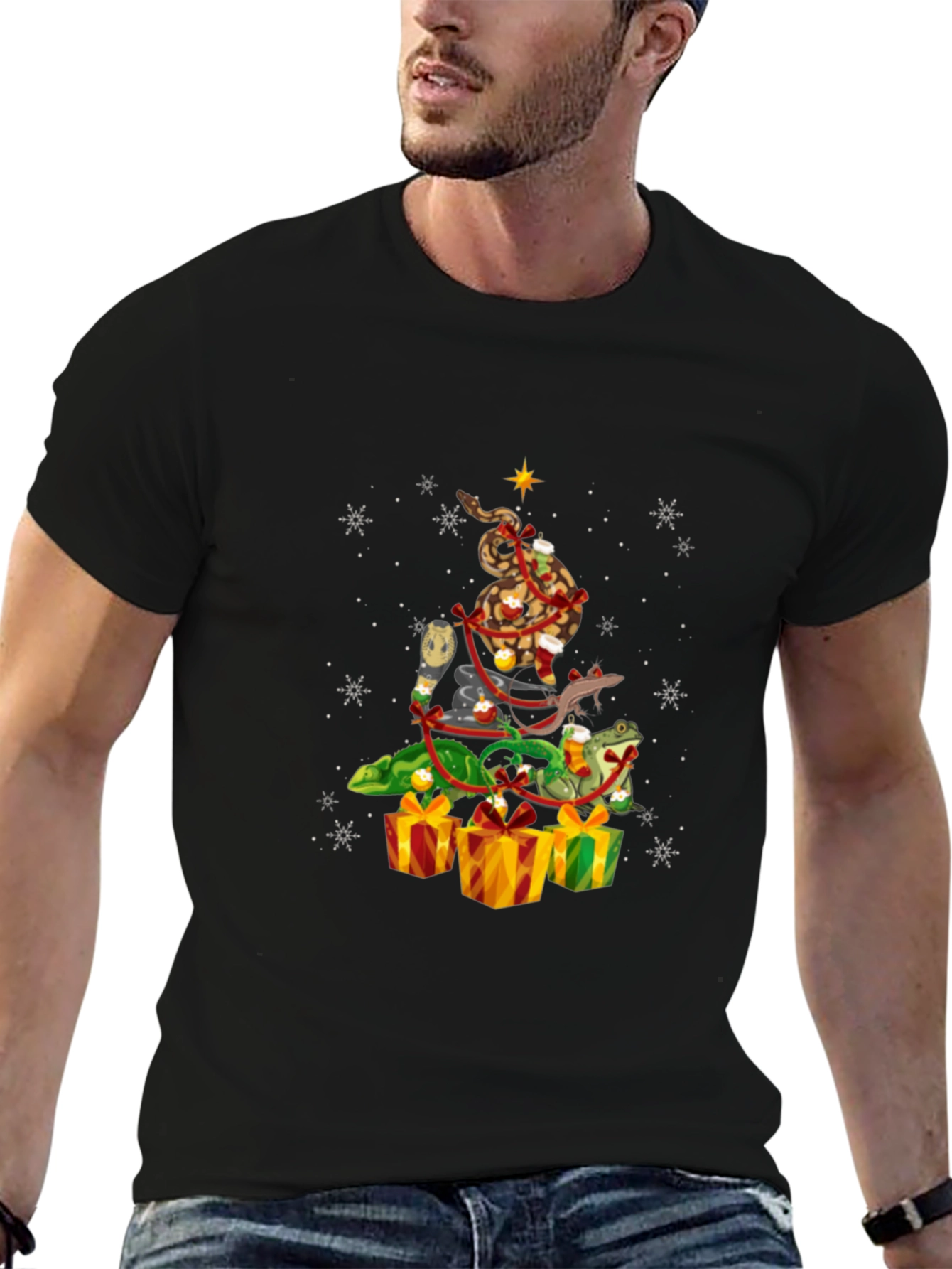 Reptile Christmas Tree T-Shirt