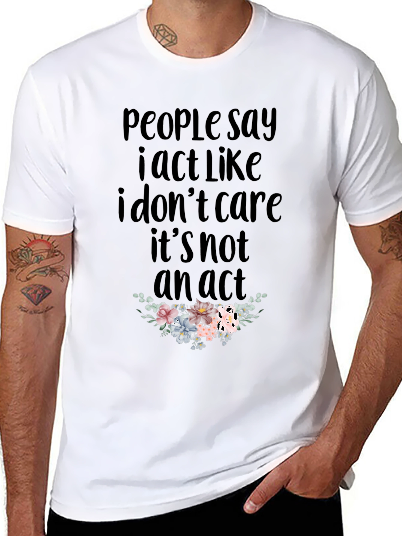 I Dont Care T-Shirt - Funny Slogan Tee
