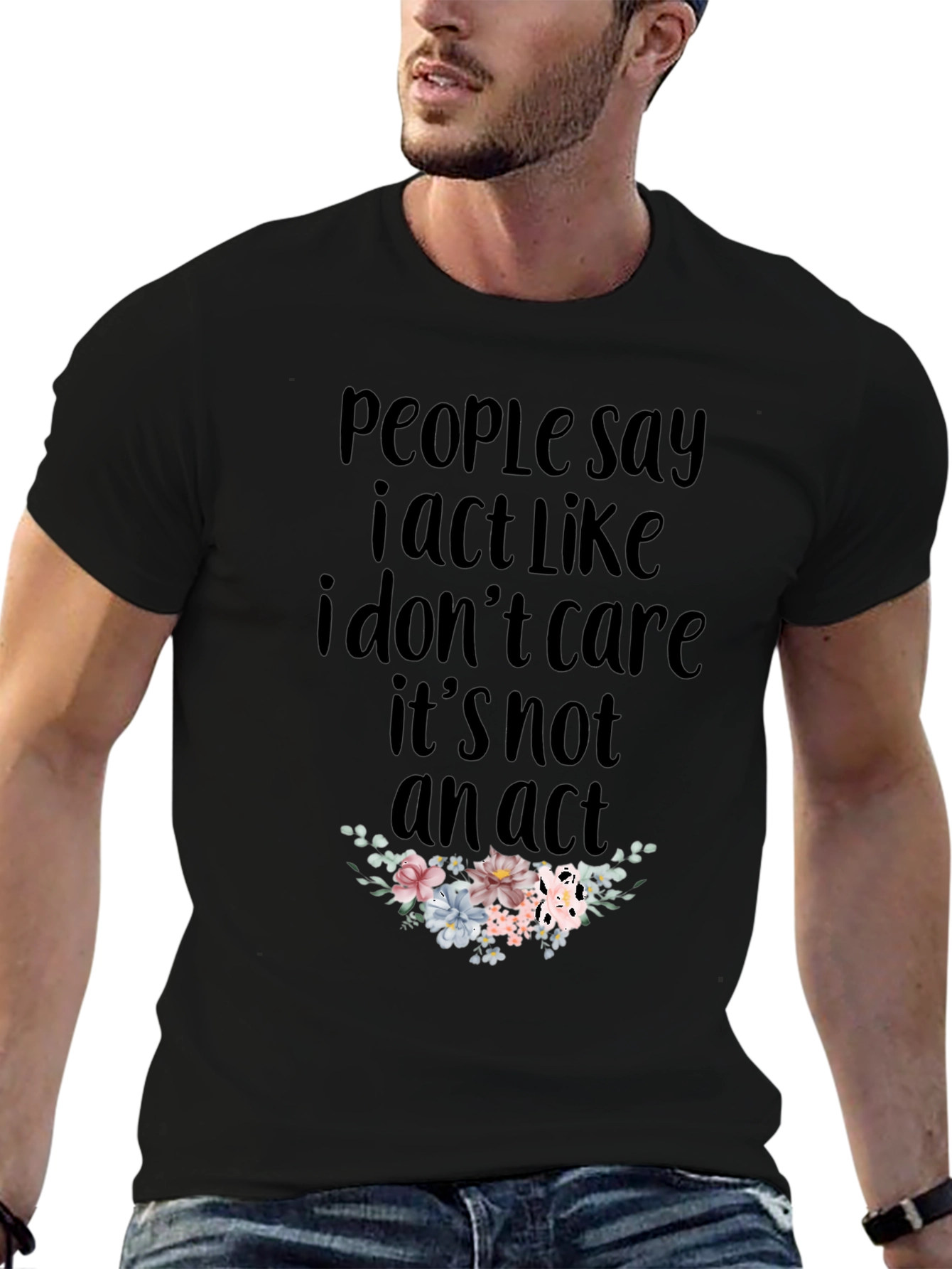 I Dont Care T-Shirt - Funny Slogan Tee