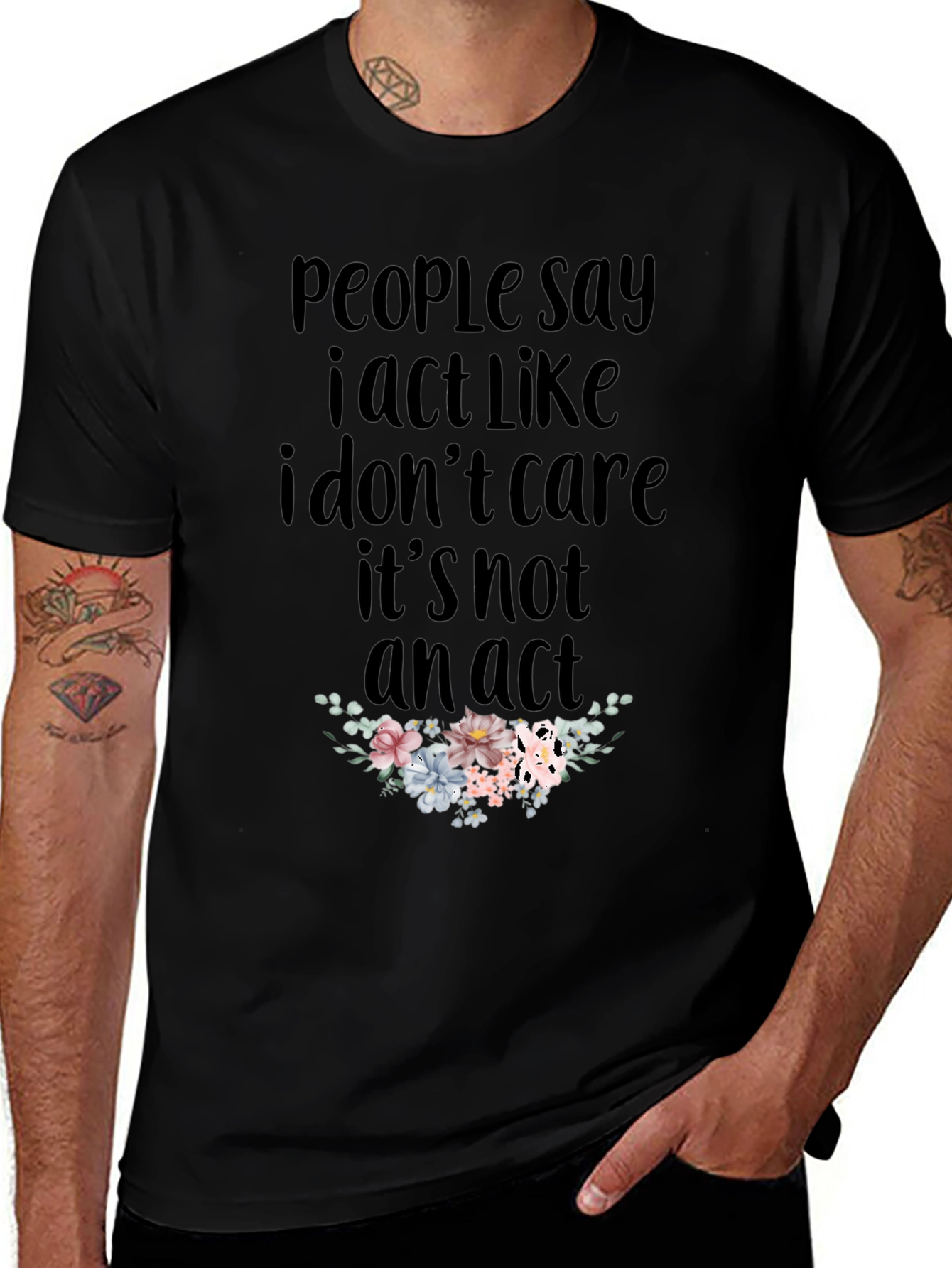 I Dont Care T-Shirt - Funny Slogan Tee