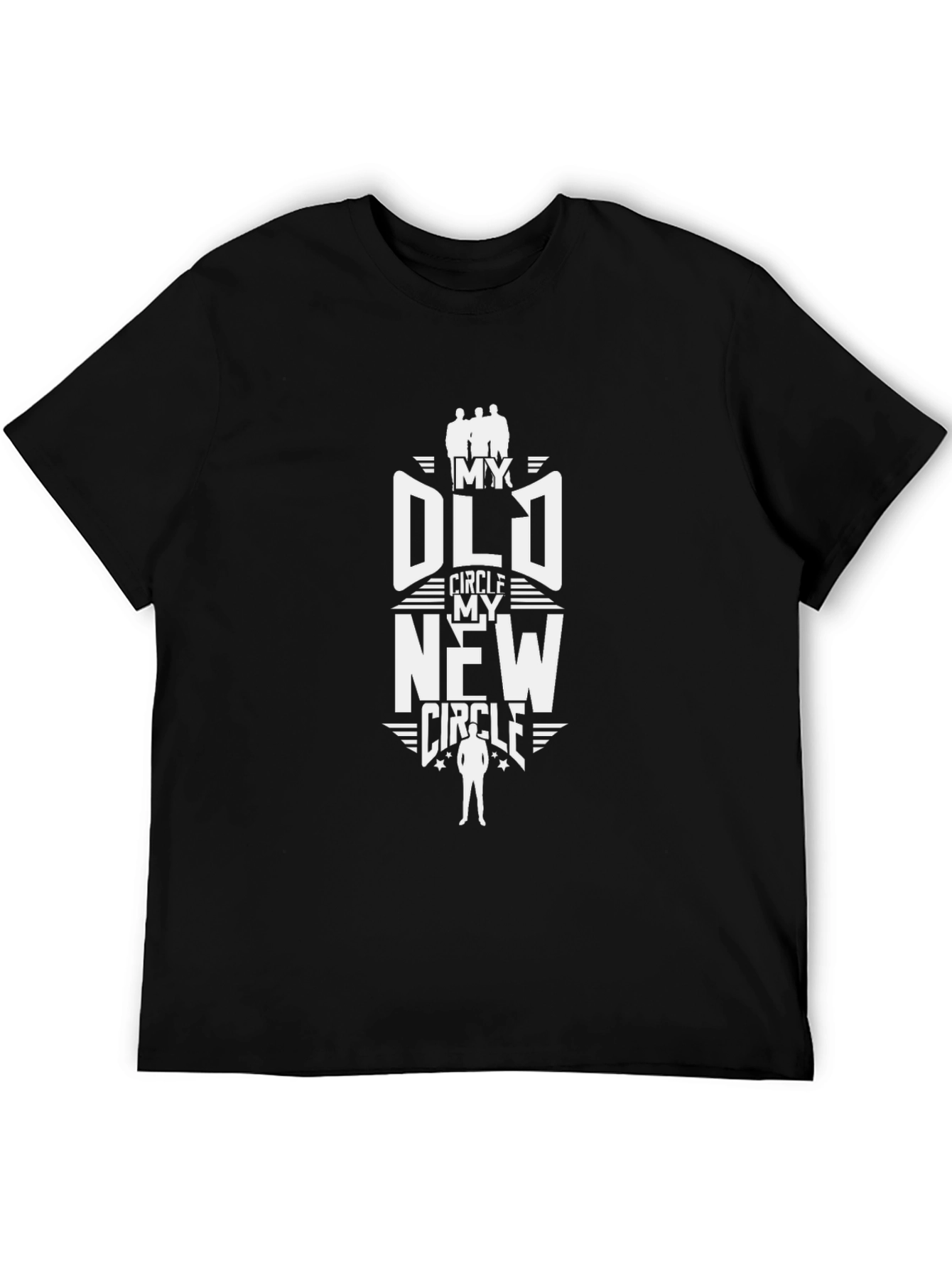 My Old My New Circle Black Graphic Tee