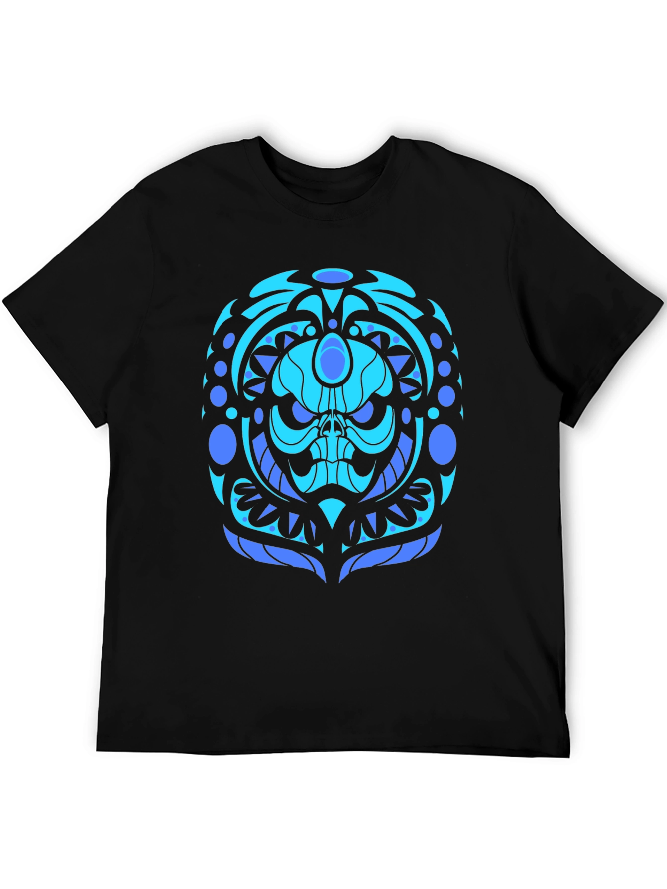 Cool Blue Skull Graphic Tee