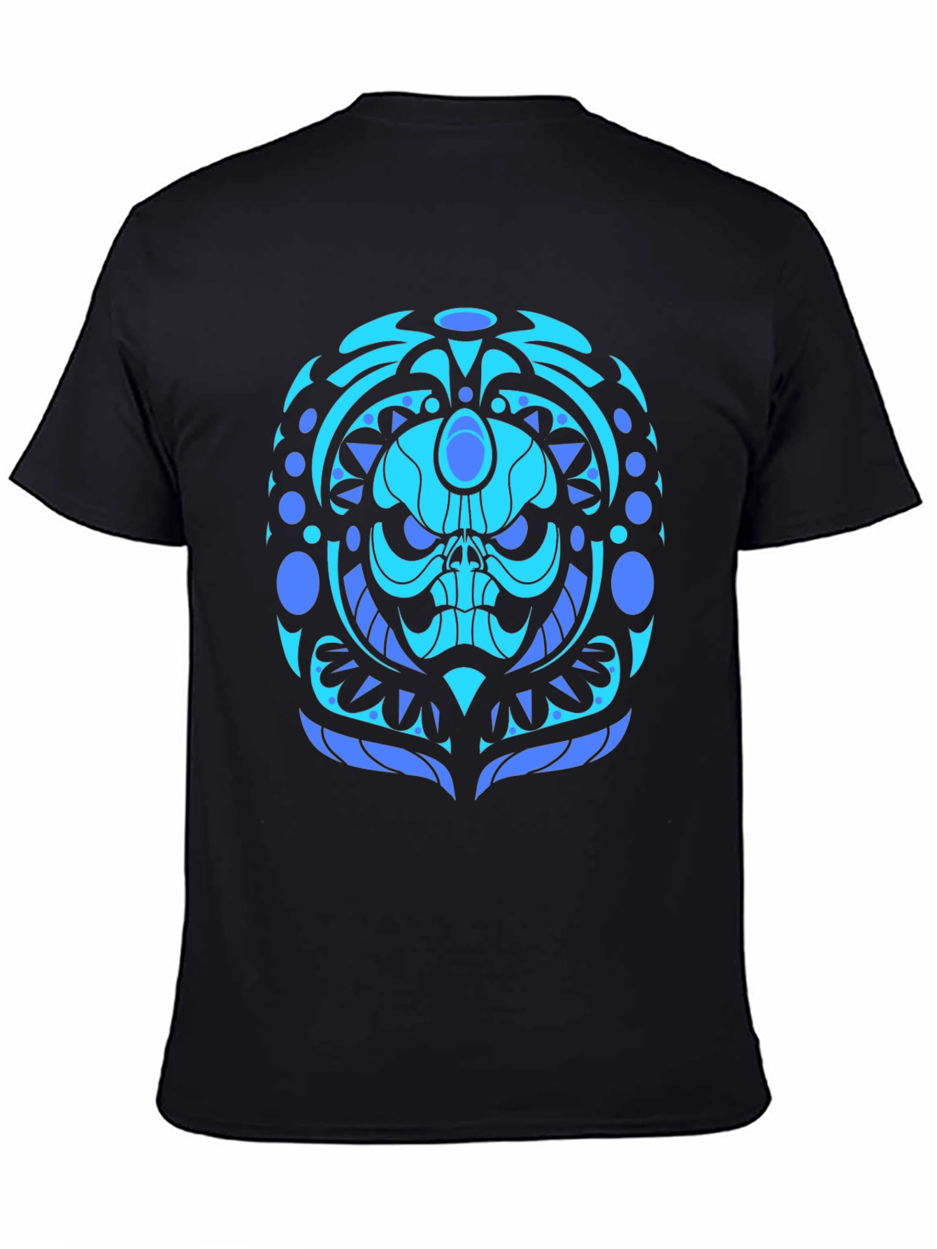 Cool Blue Skull Graphic Tee
