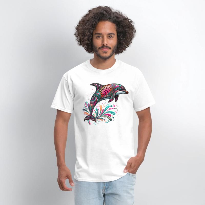 Vibrant Dolphin Art