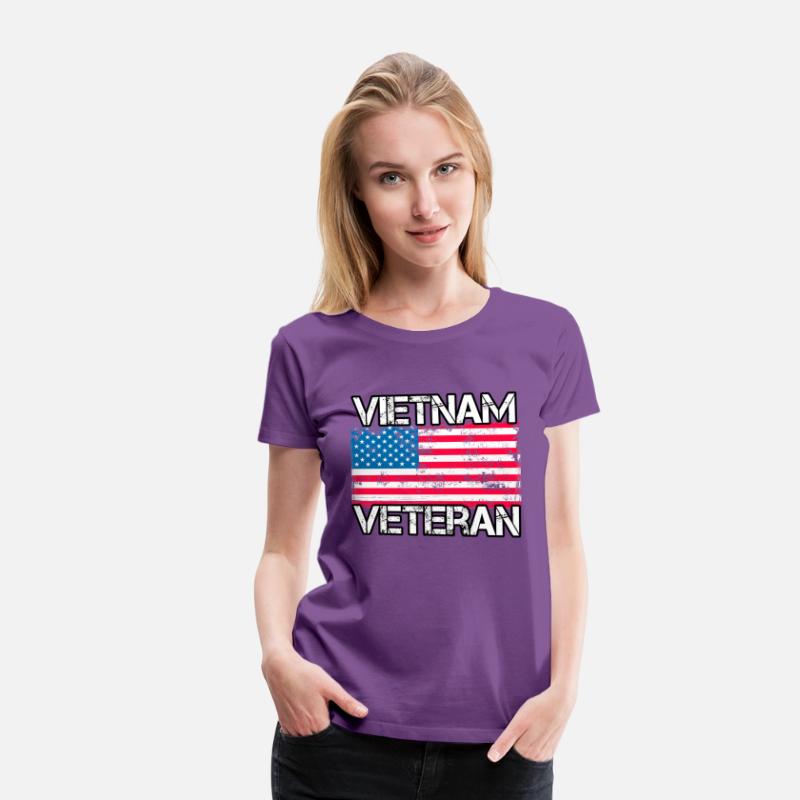 Vietnam Veteran Us Flag Military Vet