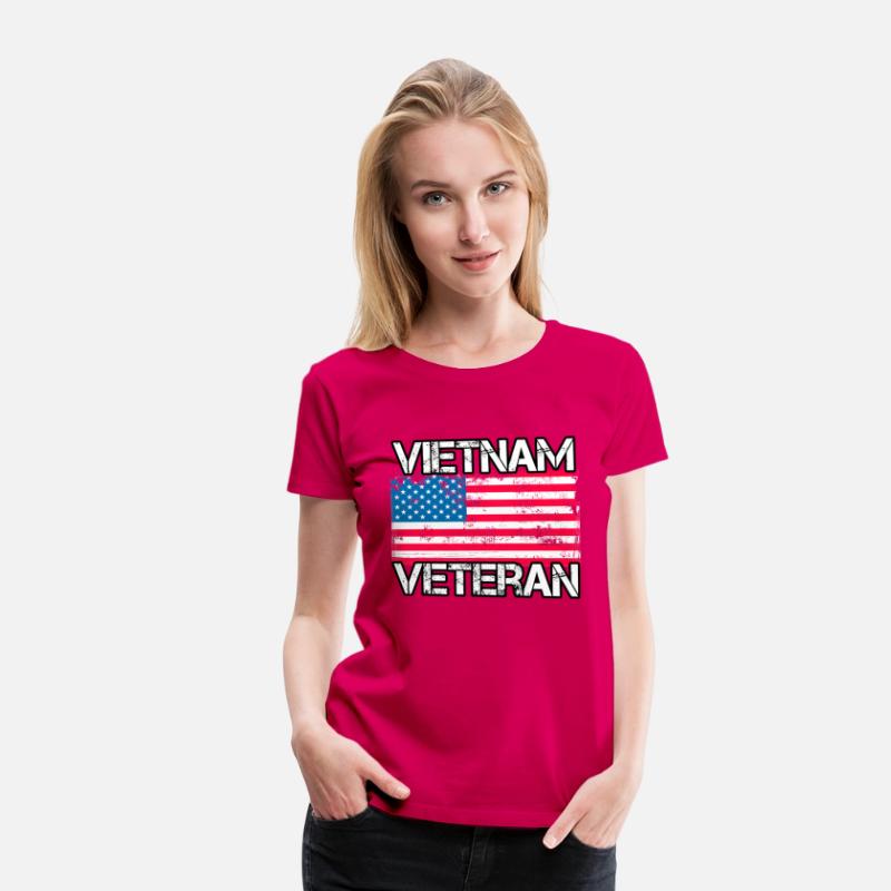 Vietnam Veteran Us Flag Military Vet
