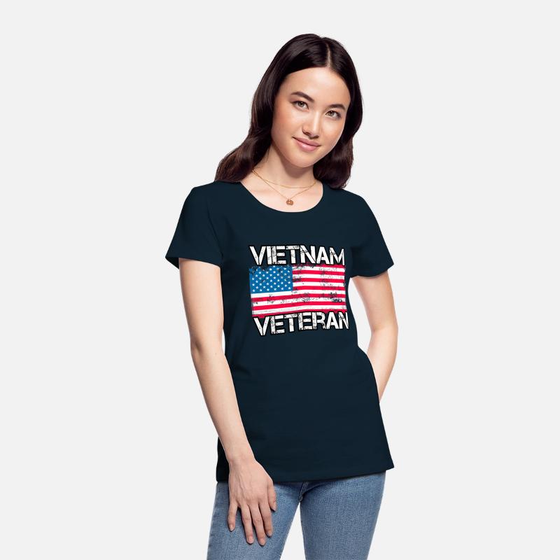 Vietnam Veteran Us Flag Military Vet