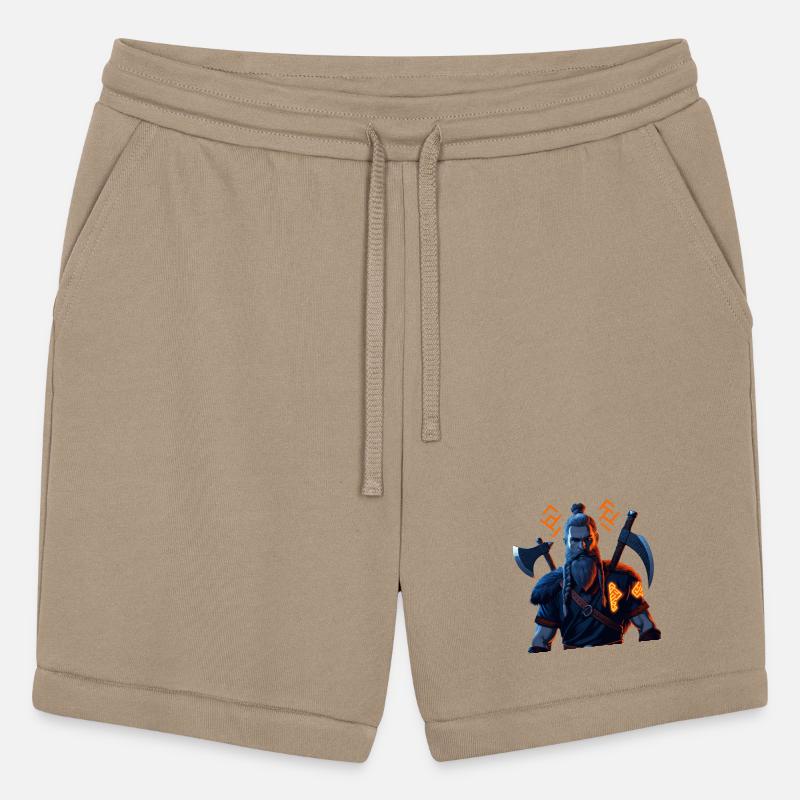 Viking Warrior with Axes and Fur