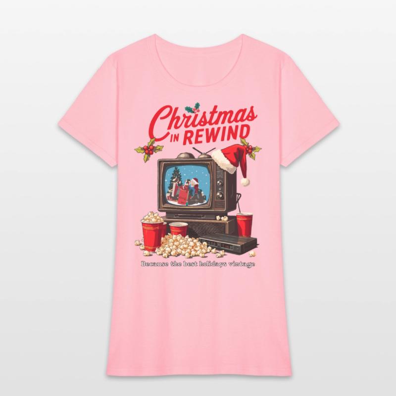 Vintage Christmas TV T-Shirt