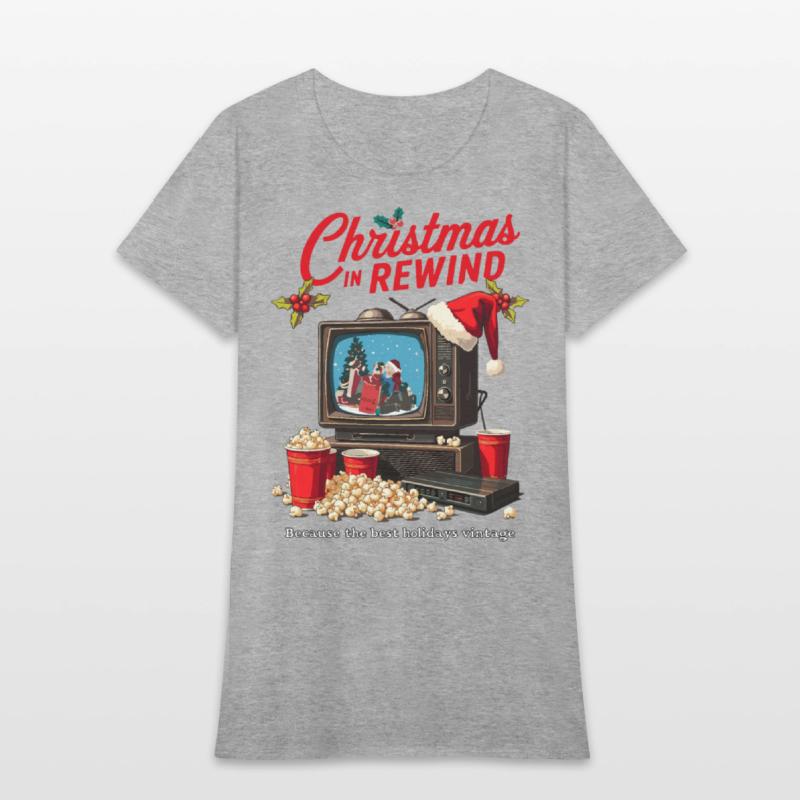 Vintage Christmas TV T-Shirt
