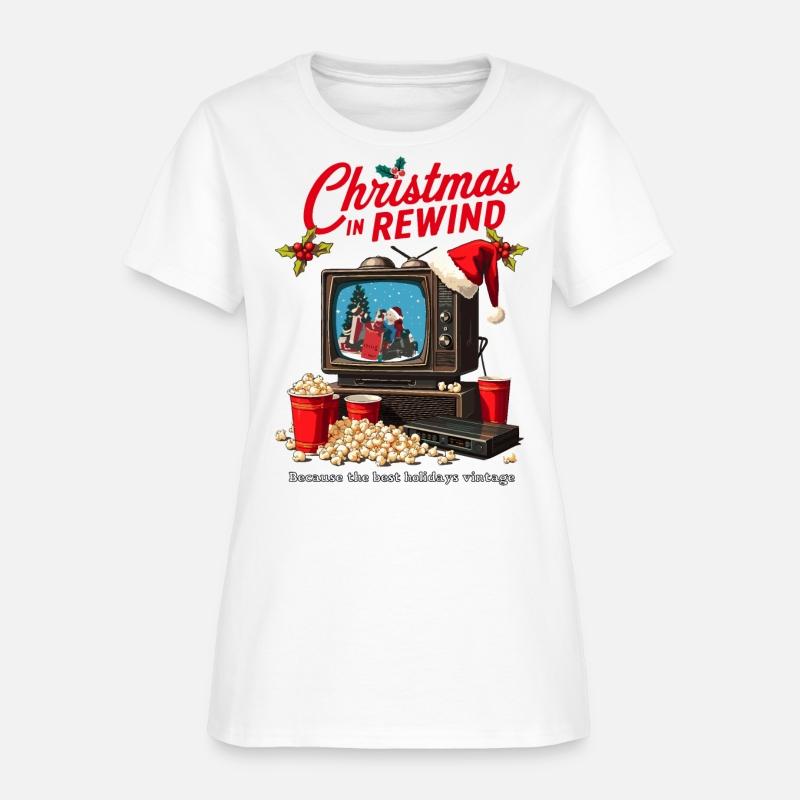 Vintage Christmas TV T-Shirt