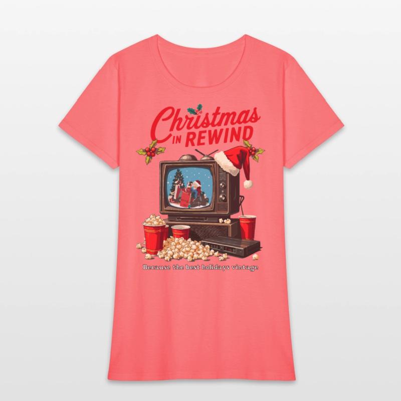 Vintage Christmas TV T-Shirt