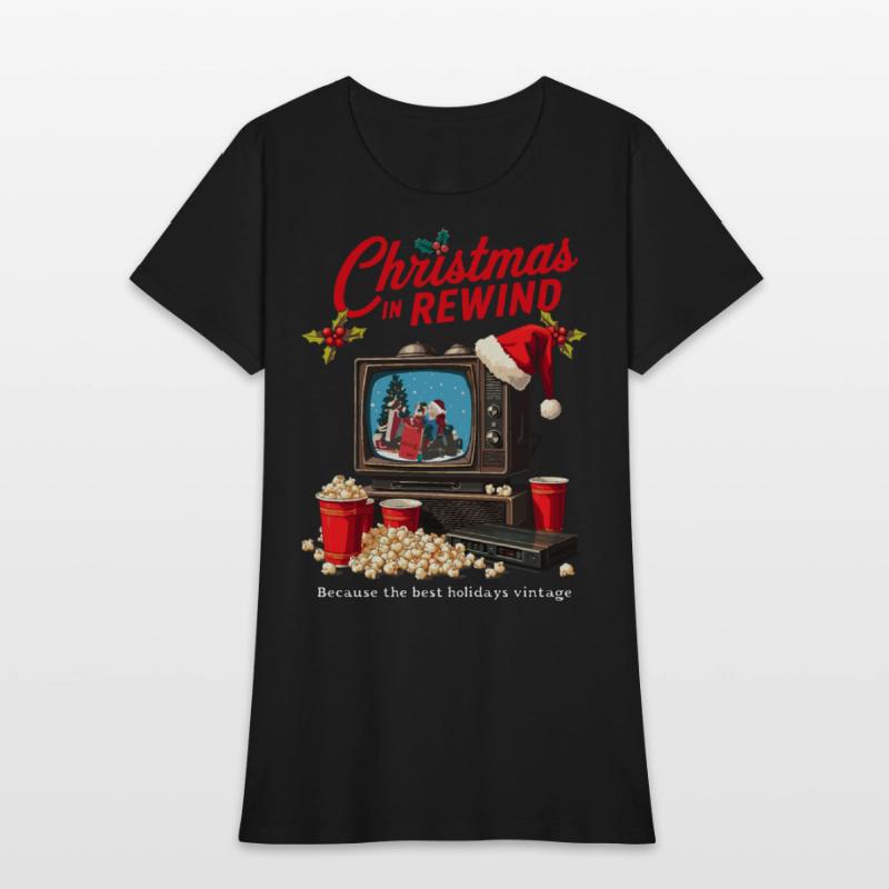 Vintage Christmas TV T-Shirt
