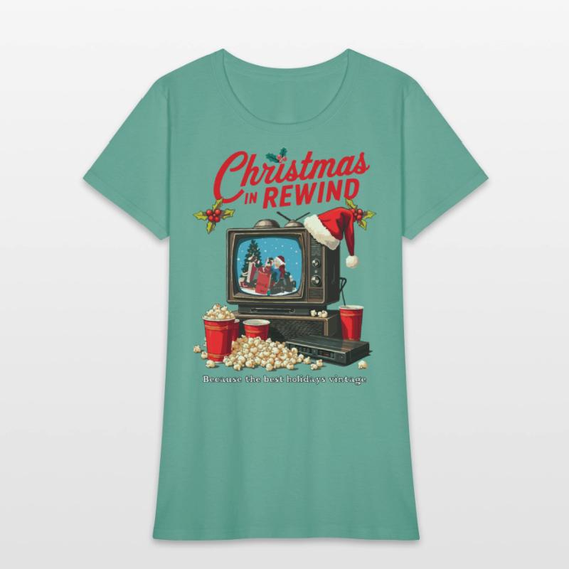 Vintage Christmas TV T-Shirt