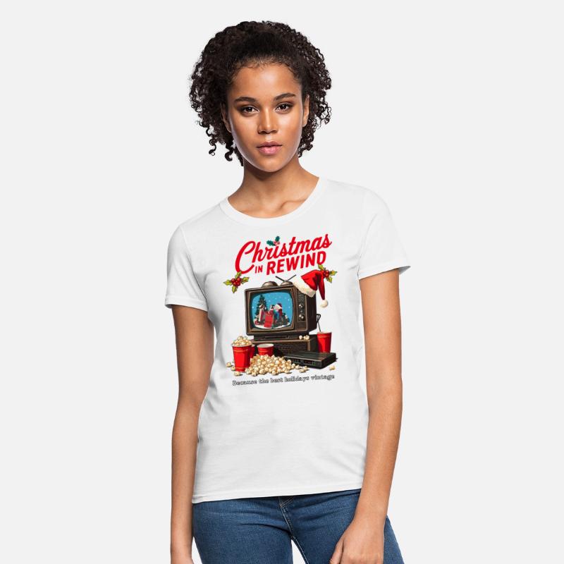 Vintage Christmas TV T-Shirt
