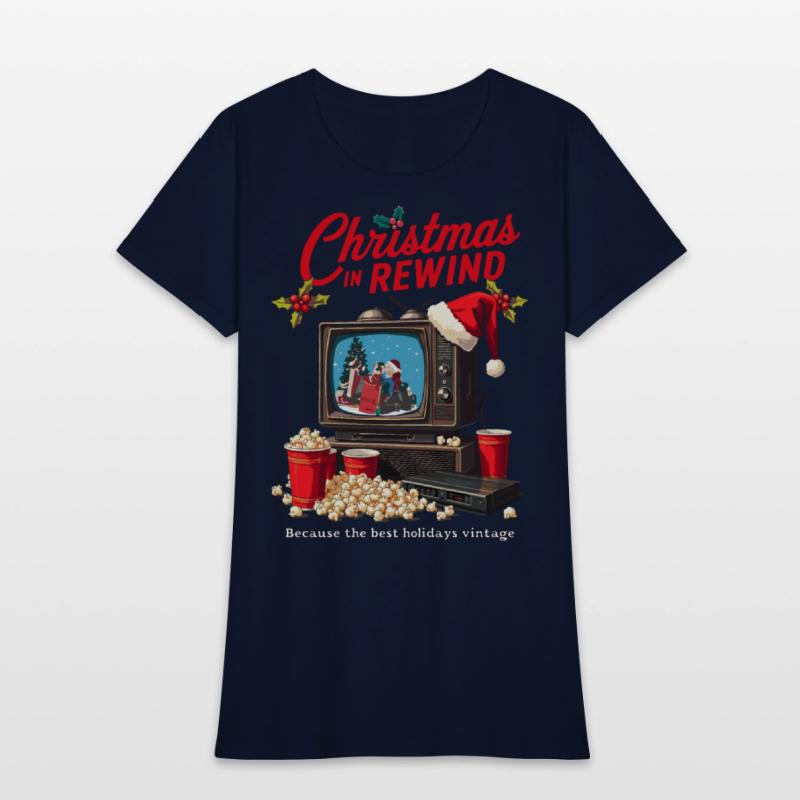 Vintage Christmas TV T-Shirt