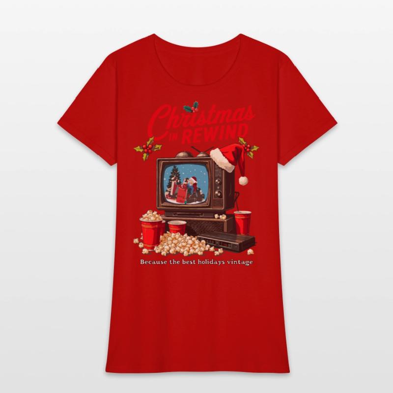 Vintage Christmas TV T-Shirt