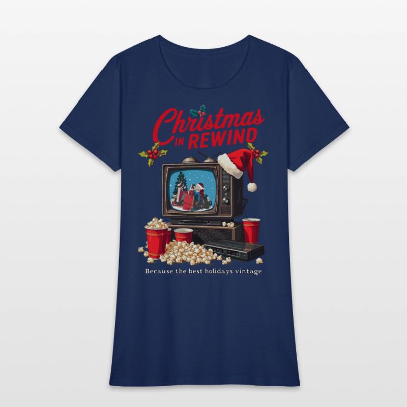 Vintage Christmas TV T-Shirt
