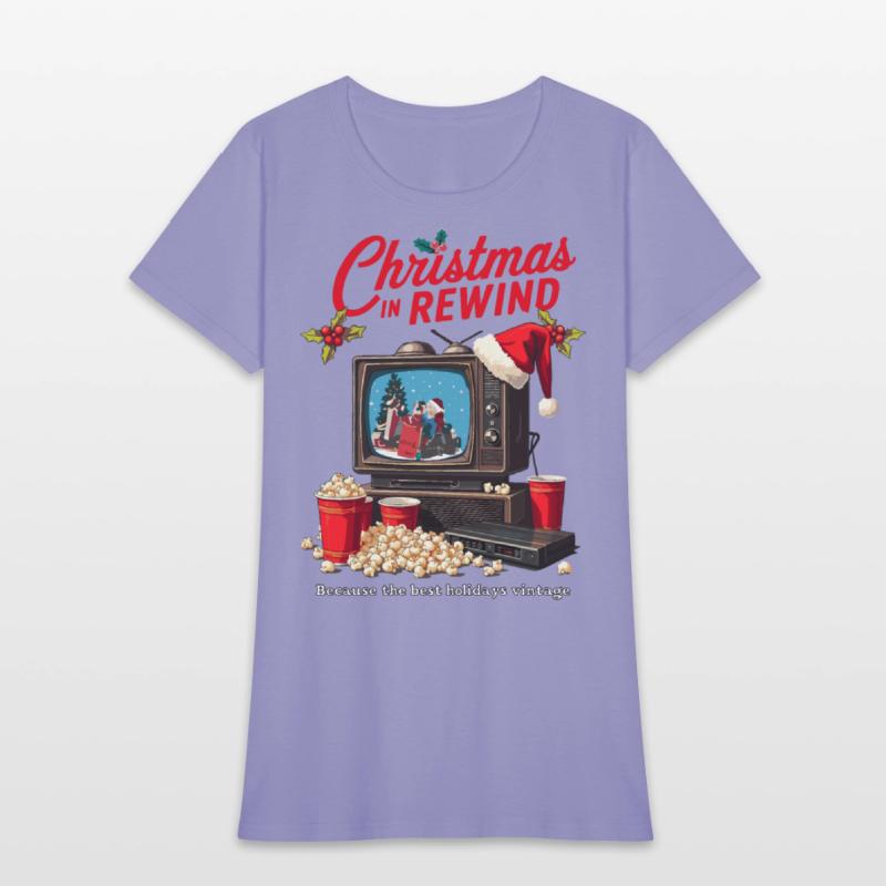 Vintage Christmas TV T-Shirt