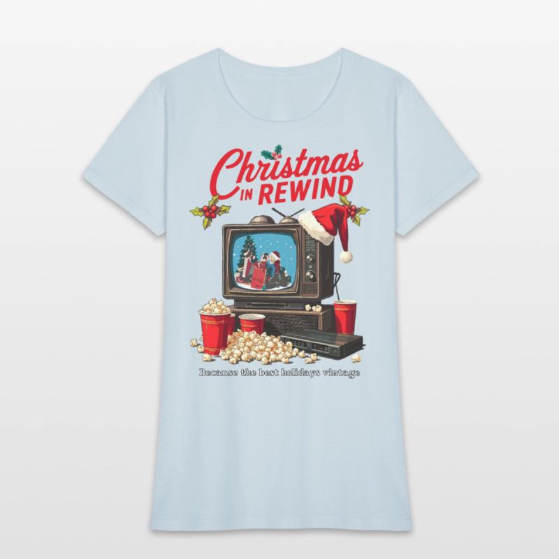 Vintage Christmas TV T-Shirt