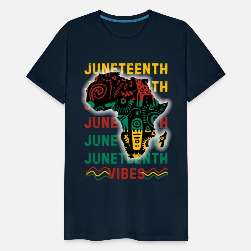 Vintage Juneteenth Vibes African Map Ethnic