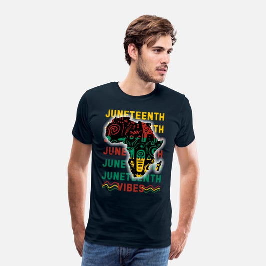 Vintage Juneteenth Vibes African Map Ethnic